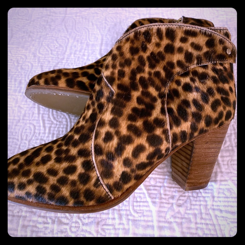 Boden Leopard Booties Size 40 ...